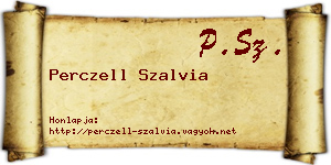 Perczell Szalvia névjegykártya